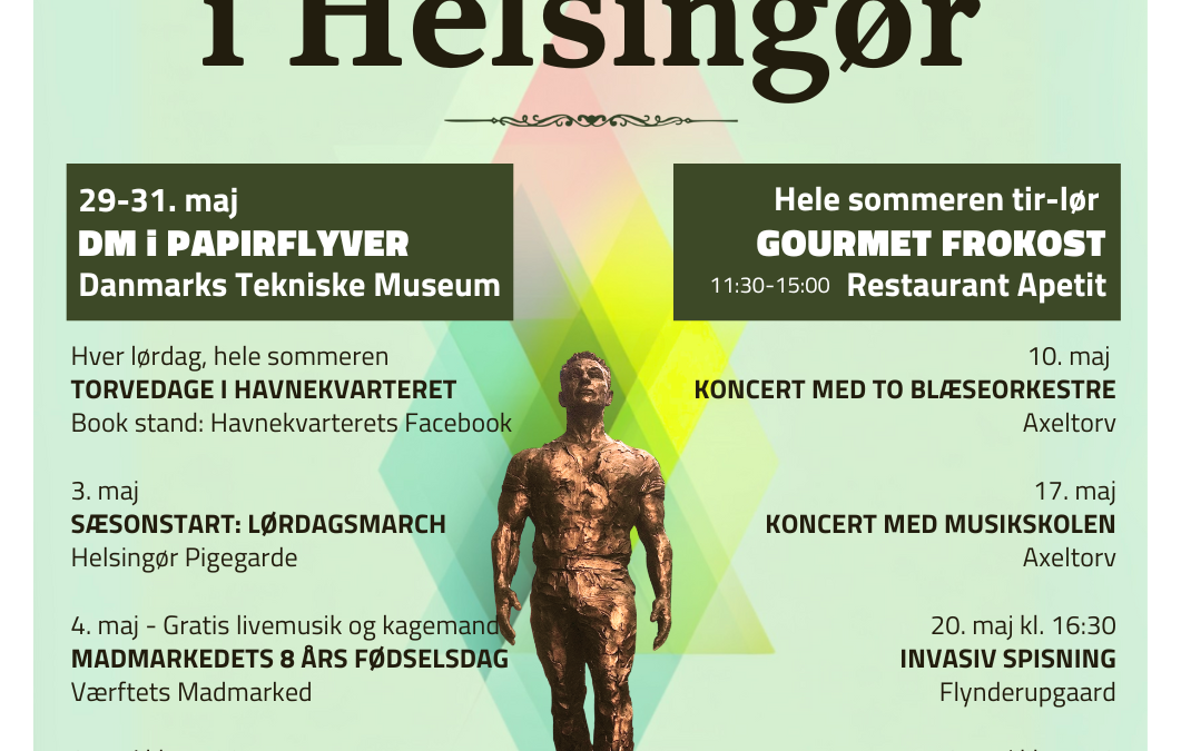 Maj i Helsingør med oplevelser, mad og musik i fokus